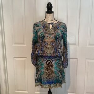 Milla By Camilla Women Dress, Size 8, Color Multi Color